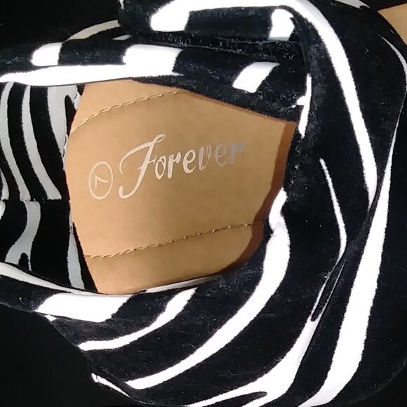 Brand New Forever Shoes, Zebra Print. - Picture 5 of 6
